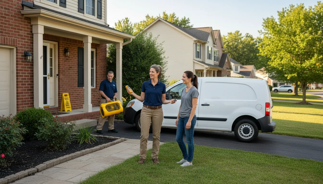 Residential water damage restoration in Richlandtown, PA